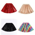thumbnail image 4 of Mepaouo Girl Sequin Skirt Ballet Dancing Tutu Waist Sparkle Pleated Carnival Rave Skorts Sizes S-3X, 4 of 4