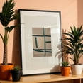 thumbnail image 4 of Paper Cut No.3 - Mixed Media Abstract Minimalist Geometric Modern Art Mid-Century Modern Pastel Bauhaus Black Framed Wall Art Print 9 x 12 inches, 4 of 12