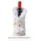 thumbnail image 4 of Injueey Botella de vino de Navidad Cubierta de copo de nieve Llamativa bolsa de almacenamiento de oro Felpa Excelente artesanía Vestido Kits de decoración para fiestas, 4 of 6