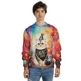thumbnail image 4 of Hello 2025 American Shorthair Celebrates Happy New Year Firework Balloon All Over Print 3D Sweatshirt Unisex Merch Cat Lover Kitten Owner Gifts - 02024, 4 of 6