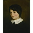 thumbnail image 2 of Emile Champmartin 15x18 Black Ornate Wood Framed Double Matted Museum Art Print Titled - Charles Hugo Enfant (1834), 2 of 5