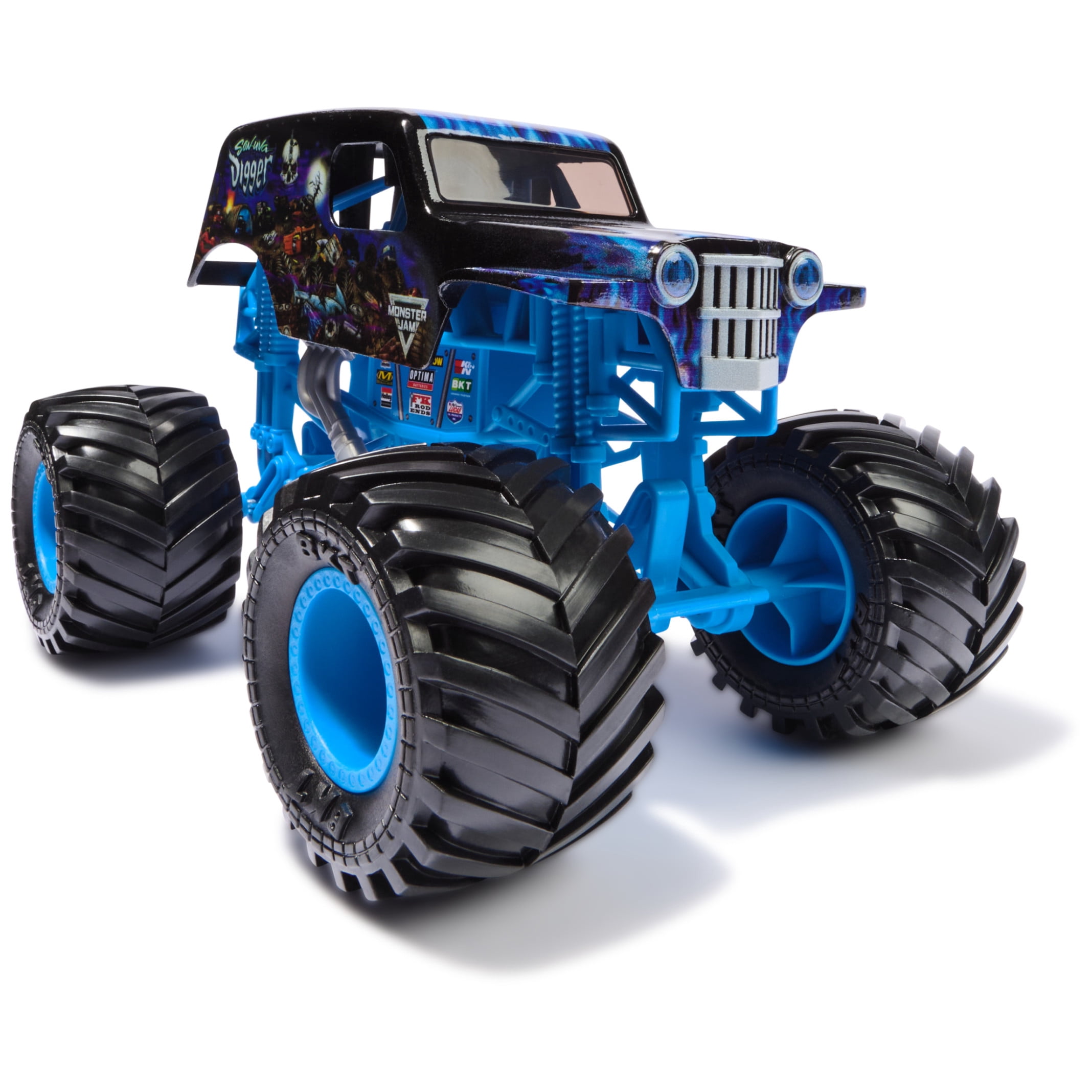 Monster Jam, Official Son-Uva Digger Monster Truck, Collector Die-Cast Vehicle, 1:24 Scale, Kids Toys for Boys and Girls Ages 3 and up
