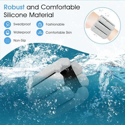 Wrist Weights Set of 2(1Lbs Each), Adjustable Wrist and Ankle Weights for Women and Men, Wearable Arm & Leg Weights Set for Walking, Yoga, Swimming, Cardio, Aerobics, Gym