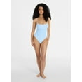 thumbnail image 2 of No Boundaries Sporty Stripe One-Piece Swimsuit, Women’s XXS-XXL, 2 of 5