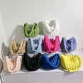 thumbnail image 4 of Sonducket Bolso cruzado artesanal exquisito para mujer, poliéster resistente al desgarro con bandolera de costura fina, para mujer Bolsas de mensajero y de hombro amarillo, 4 of 6