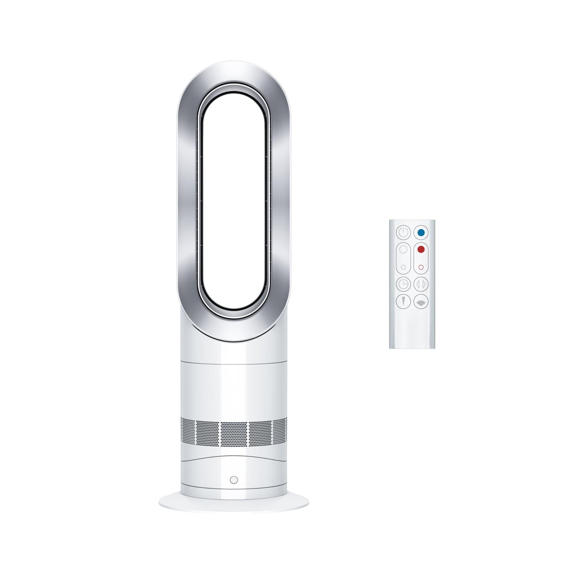 Restored Premium Dyson AM09 Hot + Cool Fan Heater | Iron/Blue