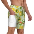 thumbnail image 3 of Balery Cartoon Dinosaurs Mens Swim Trunks Swim Shorts for Men Quick Dry Inseam Beach Shorts with Compression Liner Pocket-X-Large, 3 of 9