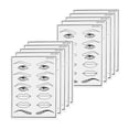 thumbnail image 1 of Vogacara 10 piezas de hojas de piel de práctica de silicona para cejas maquillaje permanente de doble cara pieles de entrenamiento accesorios Ayudas para vestirse con gancho de botón, 1 of 6