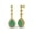 Yellow, variant on 6.5 Ctw Pear Emerald 925 Sterling Silver Dangle Drop Women Wedding Earrings