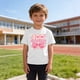 thumbnail image 5 of Camiseta de Manga Corta Linda para Niños Niñas Impresión Gráfica Escuela Temporada Casual Tee, Chicas Manga Corta Tops Ropa de Juego Suave Alternativa, 5 of 9