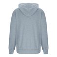 thumbnail image 6 of DDAPJ pyju Mens Dialysis Sweatshirts Full Zip Lightweight Hemodialysis Jacket Warm Hoodie Sweatshirt with Arm Zipper Light Blue S, 6 of 7