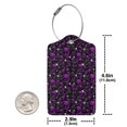 thumbnail image 4 of Naloa Yin Yang1 Luggage Tag for Suitcase Leather Baggage Tag with Stainless Steel Loop Privacy Cover for Women Men Girls-1, 4 of 5