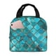 thumbnail image 1 of Disketp Square Glass Mosaic for Insulated Lunch Bag for Women and Men, Perfect for Work, Hiking, Picnic, 1 of 8