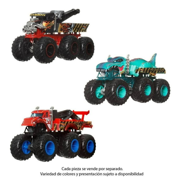 Vehículo de Juguete Hot Wheels Monster Trucks Camiones Remolque Sorpresa Escala 1:64 Varios Modelos 1 pieza