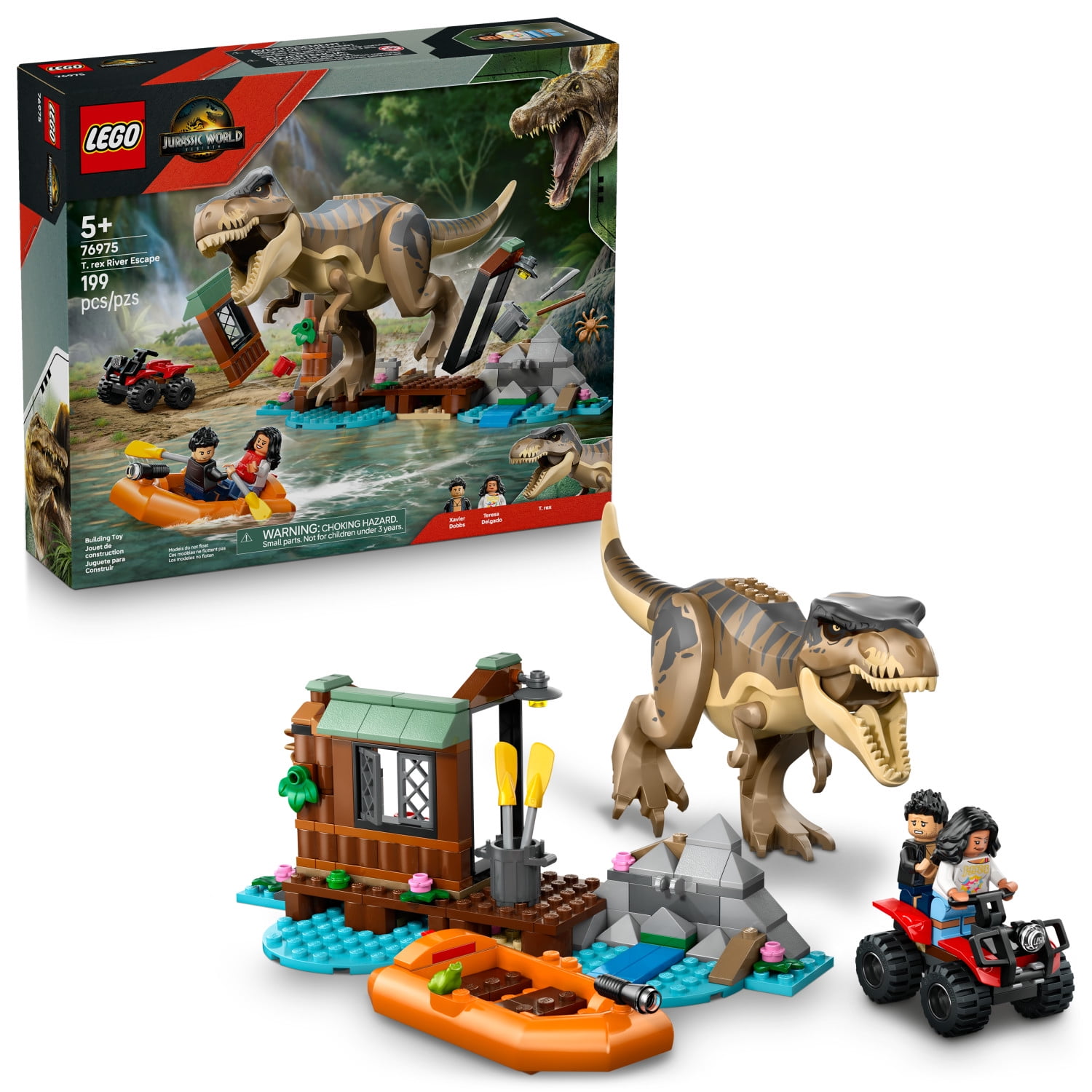 LEGO Jurassic Park Velociraptor Escape 76957, Dino Toy for Kids 4+