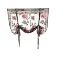 thumbnail image 2 of kayannuo Rod Liftable Kitchen Bathroom Window Roman Curtain Floral Sheer Voile Valances, 2 of 2