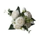 thumbnail image 2 of Flores de imitación Flores artificiales Romántico Elegante con tallo Ramo de rosas falsas para Blanco, 2 of 9