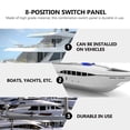thumbnail image 3 of PAMINGONO 1Set Ship Panel Replacement Black with Multi Appliance Control for Vehicles Yachts and Boats, 3 of 8
