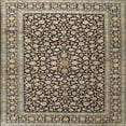 thumbnail image 1 of Ahgly Company Machine Washable Indoor Square Traditional Dark Brown Area Rugs, 4' Square, 1 of 7