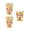 16-3.2×2.9Inch, variant on Happy Friends Giving Disposable Party Tableware, Maple Leaf Turkey Theme, Food-Safe Paper Dining Tabletop Tableware for Thanksgiving Halloween Gatherings Home Decor(Plates)