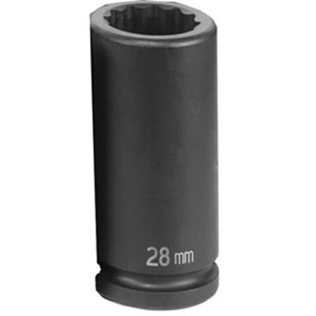 

12 Point- 0.75 Drive Deep Impact Socket - 19 mm