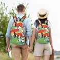 thumbnail image 5 of Yiaed Mushroom and Frogs Print Backpack, Premium Laptop Backpack, Travel Backpack for Women, Lightweight Backpacks, Comfortable Back Pack-Medium, 5 of 7