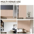 thumbnail image 5 of Peel and Stick PVC Slat Wall Panel, 118" x 15.75" Self Adhesive Faux Oak Wood Grain – 3D Soundproof Wall Panels for Walls & Ceilings, 5 of 6