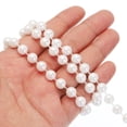 thumbnail image 4 of Uxcell 8mm Faux Pearl Beads Garland, 16.4 Ft Pearl String Chain Pearl Roll, White, 4 of 6