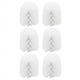 thumbnail image 1 of Accesorios de Baño de Repuesto de Repuesto Cepillos de Limpieza de Inodoro de Plástico Liso Porta Cabezales Blanco (6X Cabezas Blancas), 1 of 5