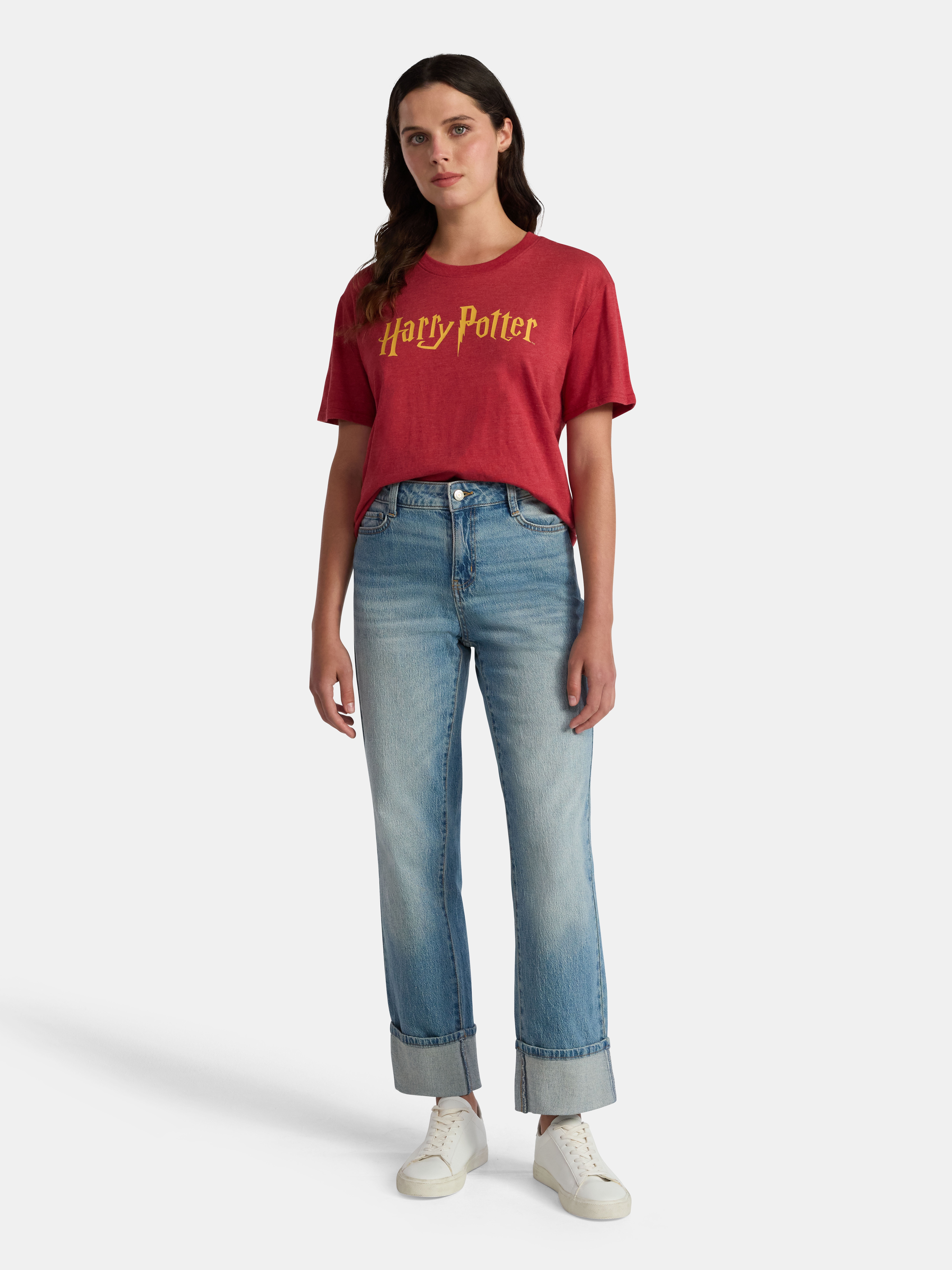 Harry Potter Women's Graphic Tee with Short Sleeves, Sizes XXS–XXL