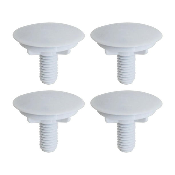 4 tapas para grifo de fregadero de cocina, decorativas y reutilizables. Blanco