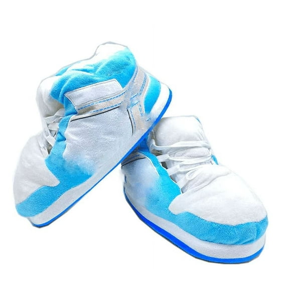 Sneaker Slippers in Light Blue Look – Comfy adult Sneaker Slippers for men and women One Size Fits Most