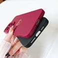 thumbnail image 6 of Compatible with iPhone 15 Pro Max Case for Women, Luxury Heart Phone Case Soft TPU Shockproof Full Camera Lens Protective iPhone 15 Pro Max Phone Case 6.7" - Burgundy, 6 of 7