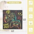 thumbnail image 2 of Unique Gradient Joystick Baby Muslin Washcloths Soft Absorbent Face Towel, Video Game Controller Burp Cloths Cotton Bath Wipes 5 PCS Infant Wash Cloth for Newborn Boys Girls 12x12 inches, 2 of 7