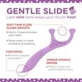 Plackers Gentleslide Dental Flossers, Gentle Clean, Soft Floss with