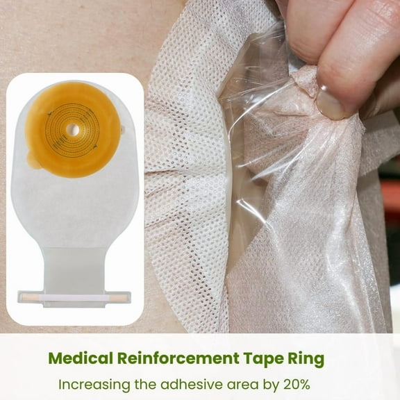 15PCS Colostomy Bags, Two Piece Drainable Pouches with Closure, Max Cut 70mm Ostomy Supplies for Ileostomy Stoma Care, 10pcs Bags  5pcs Skin Barriers