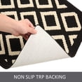 thumbnail image 4 of Indoor Door Mat (Black Kite) Front Door Rug, 20"x 32" Anti Slip Checkered Geometric Pattern Welcome Mat Indoor, Absorbent Thin Door Rugs Inside Door Mats for Entryway, 4 of 5