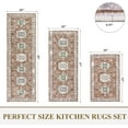 thumbnail image 2 of Farmhouse Kitchen Rugs Sets of 3, Kitchen Runner Rugs Non Slip Washable, Boho Kitchen Mats for Floor, Indoor Door Mat Entrance, Laundry Room Rug, Thick Kitchen Floor Mat Carpet, 2 of 6