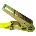 thumbnail image 2 of 3" x 20' Yellow Ratchet Strap w/ Wire Hooks - 2 Pack, 2 of 3