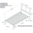 thumbnail image 4 of Portland Platform Bed with Open Foot Board, Multiple Colors, Multiple Sizes, 4 of 4