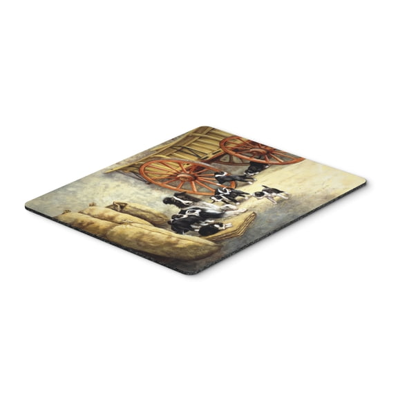 Border Collie Dog Litter Mouse Pad Hot Pad or Trivet
