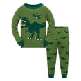 thumbnail image 2 of Youmylove Kids Pajamas Dinosaur T Pants Set Pajamas Shirt Kids Toddler Sleepwear Cotton Tops Boys Boys Outfits Set, 2 of 4