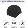thumbnail image 4 of Unique Bargains Car Center Console Cover Center Console Cushion 12.6"x7.87"x1.97" Black Nappa Leather Memory Foam, 4 of 7