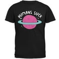 thumbnail image 1 of Halloween Humans Suck White Text Mens T Shirt, 1 of 1