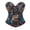 1-Black, variant on Women's Shapewear Tummy Control Strapless Lace up Corset Top Vintage Gothic Jacquard Overbust Bustier Tops Fashion Slim Fitted Tube Vest for Halloween & Festival Party 1-Black XS
