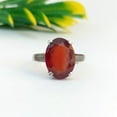 thumbnail image 4 of PILWALS Natural Red Garnet Anniversary Rings 925 Sterling, Sterling Silver, 4 of 8