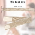 thumbnail image 6 of Unique Bargains 2pcs Fastener Band, Velvet for Securing Wigs,Adjustable, No Slip, Hold Hair Back Beige, 6 of 7