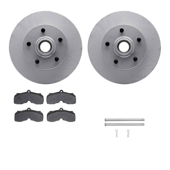 Dynamic Friction Company Front Geospec Brake Rotors with 5000 Advanced Brake Pads includes Hardware 4512-47060