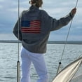 thumbnail image 3 of Delayuji Cardigan Sweaters For Women American Flag Print Cardigan Sweaters Y2k Long Sleeve Open Front Button Down Cardigans USA Flag Knit Sweater, 3 of 5