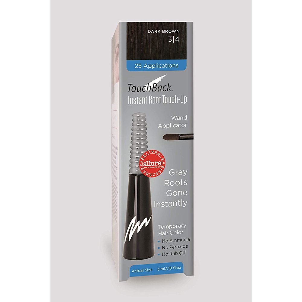 TouchBack Wand for Gray Root Touch Up (Dark Brown)